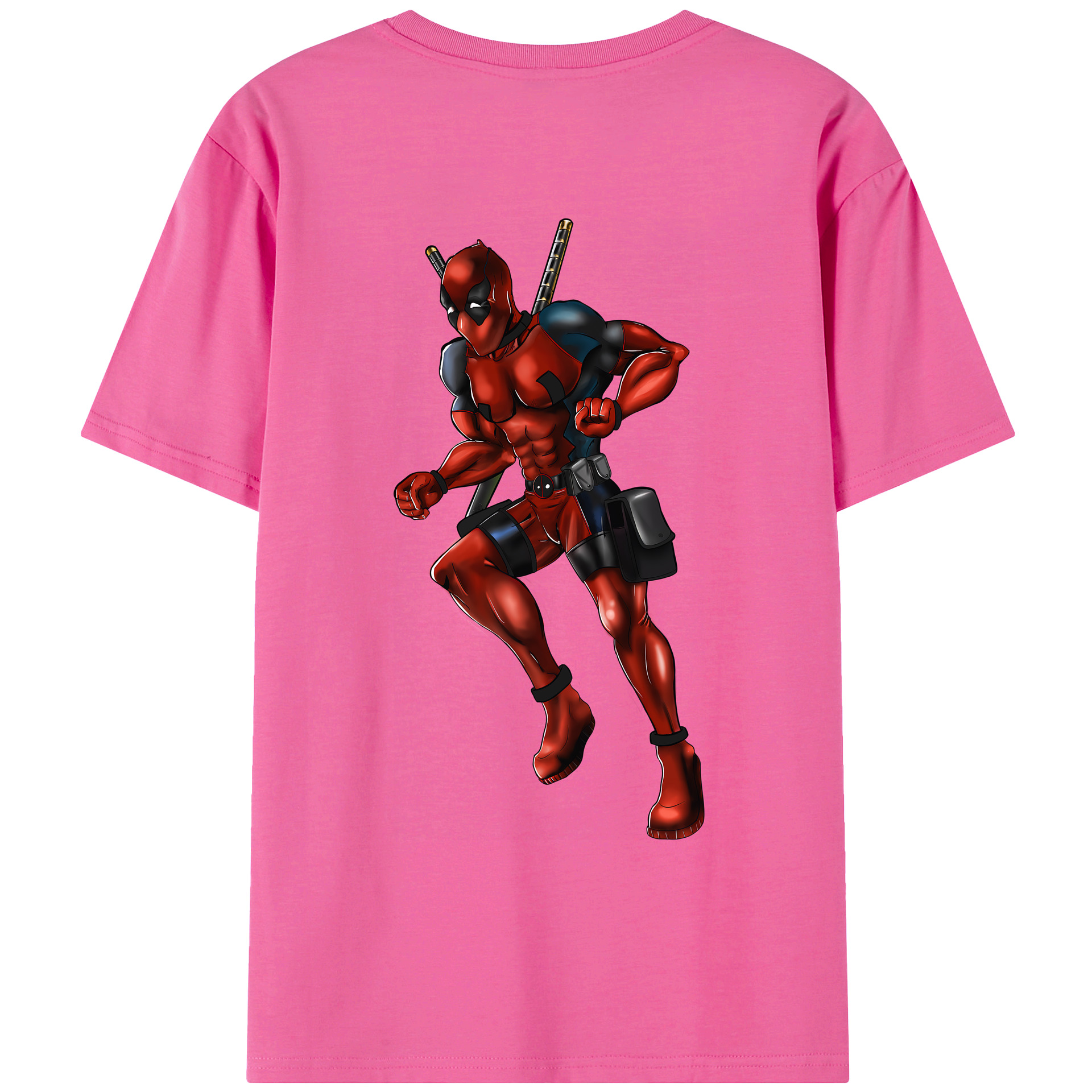 （画像用） Deadpool デッドプール レディース半袖Tシャツ(バックプリント)